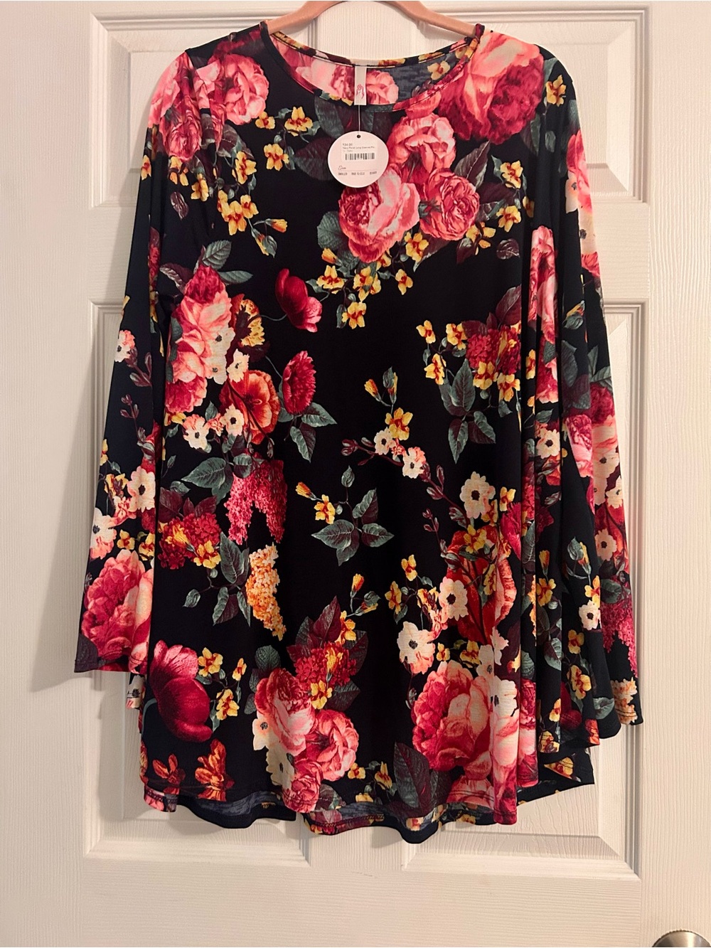 Floral Print Navy Women's Tunic